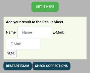 Publish or post result in the result sheet